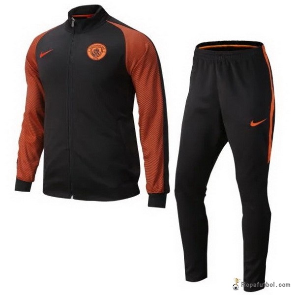 Chandal Manchester City 2016/17 Negro Naranja